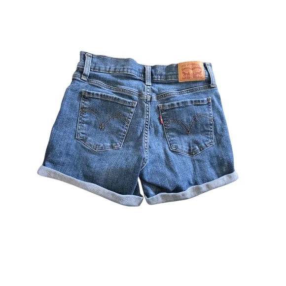 Levi Shorts Cut Off Women's Size 25 Distressed - Picture 2 of 4